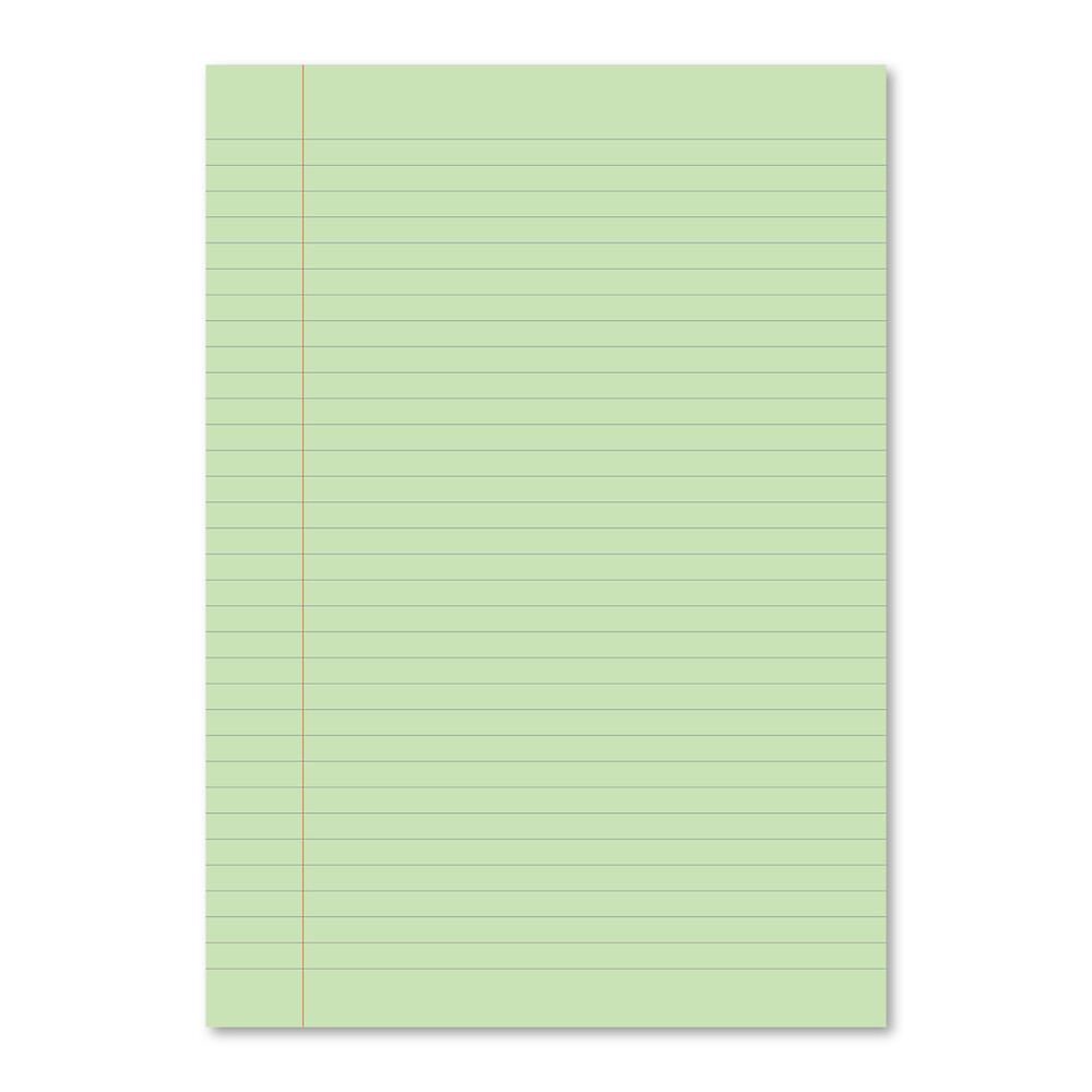 Exercise Book A4 80P Green 8mm ruled and margin Dark Green