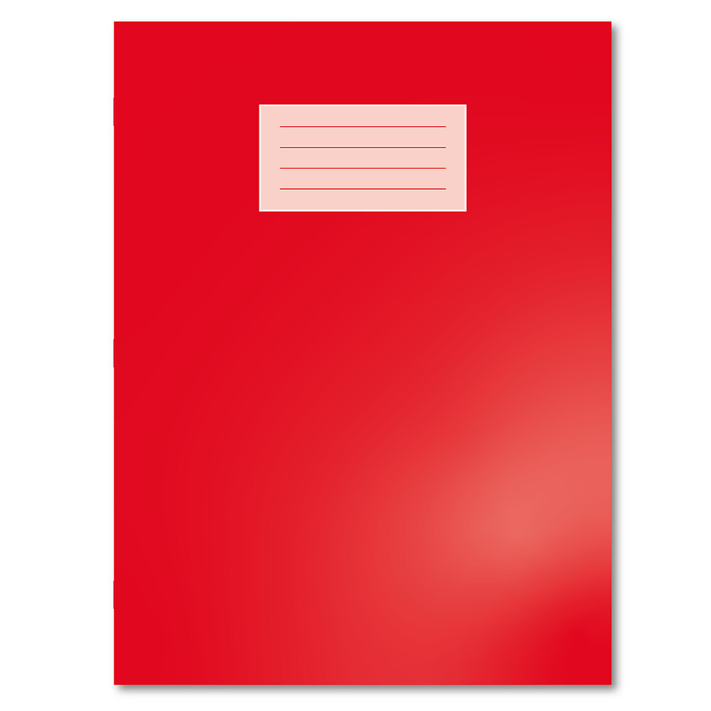 Exercise Book Oxford A4+ 80 Page 80G Plain Red