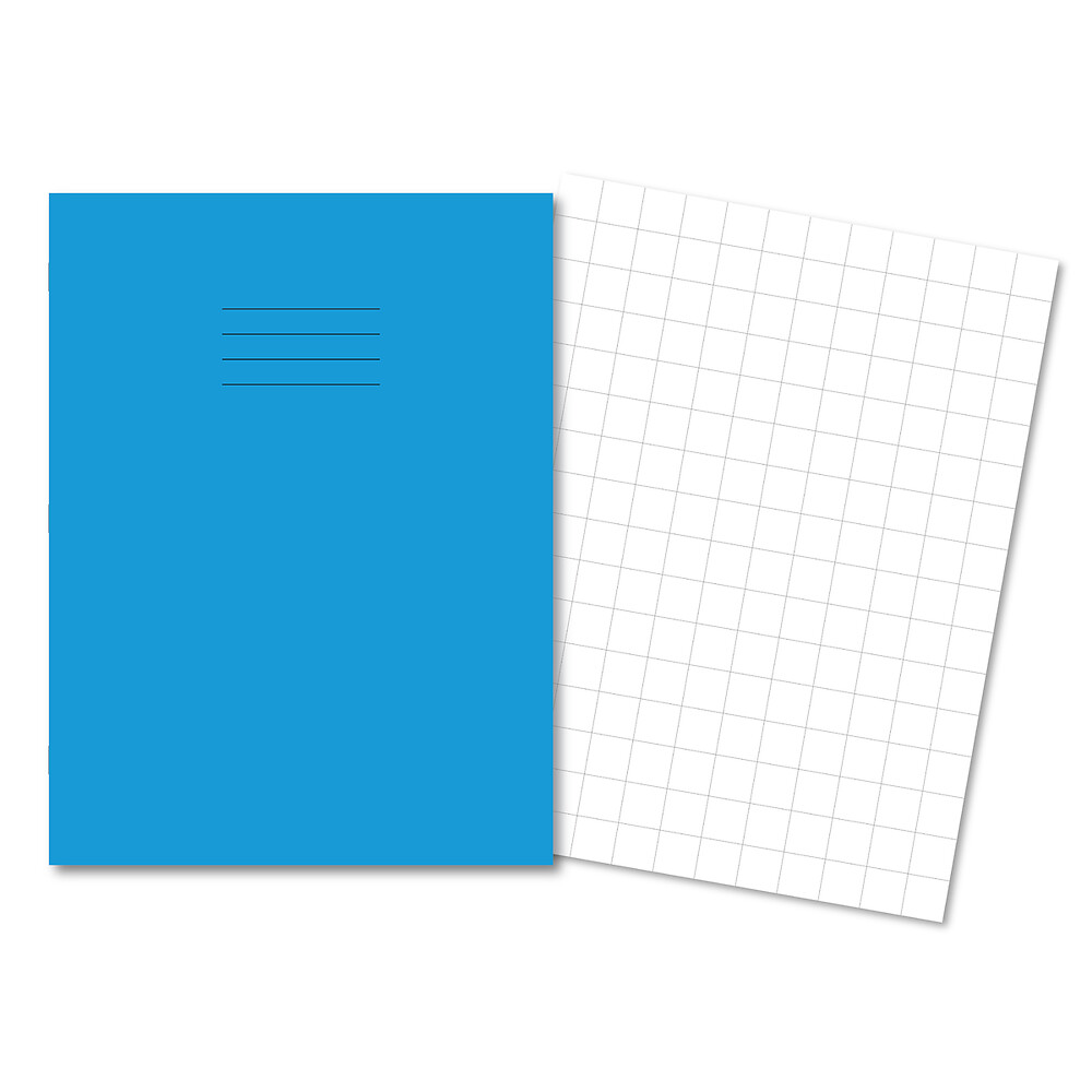 Exercise Book A4+ 80 Page 75G 20mm Squared Light Blue