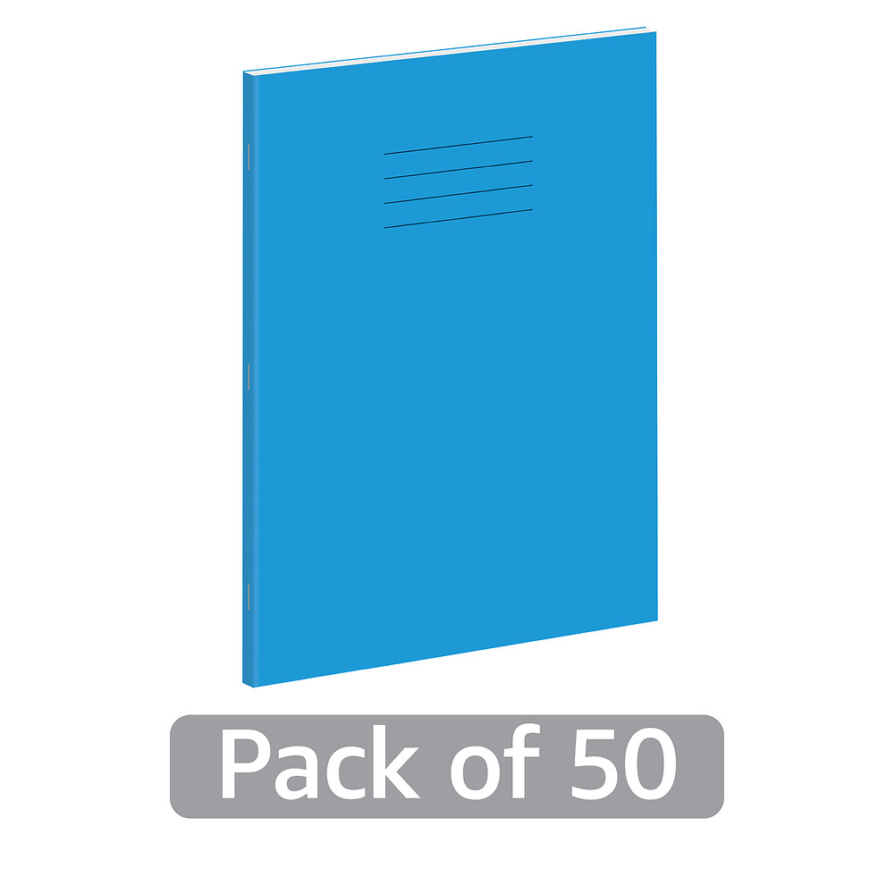 Exercise Book A4+ 80 Page 75G 5mm Squared Light Blue