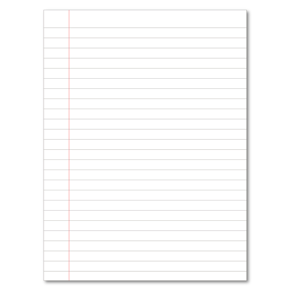Exercise Book A4+ 80 Page 75G 12mm Ruled and Margin Red