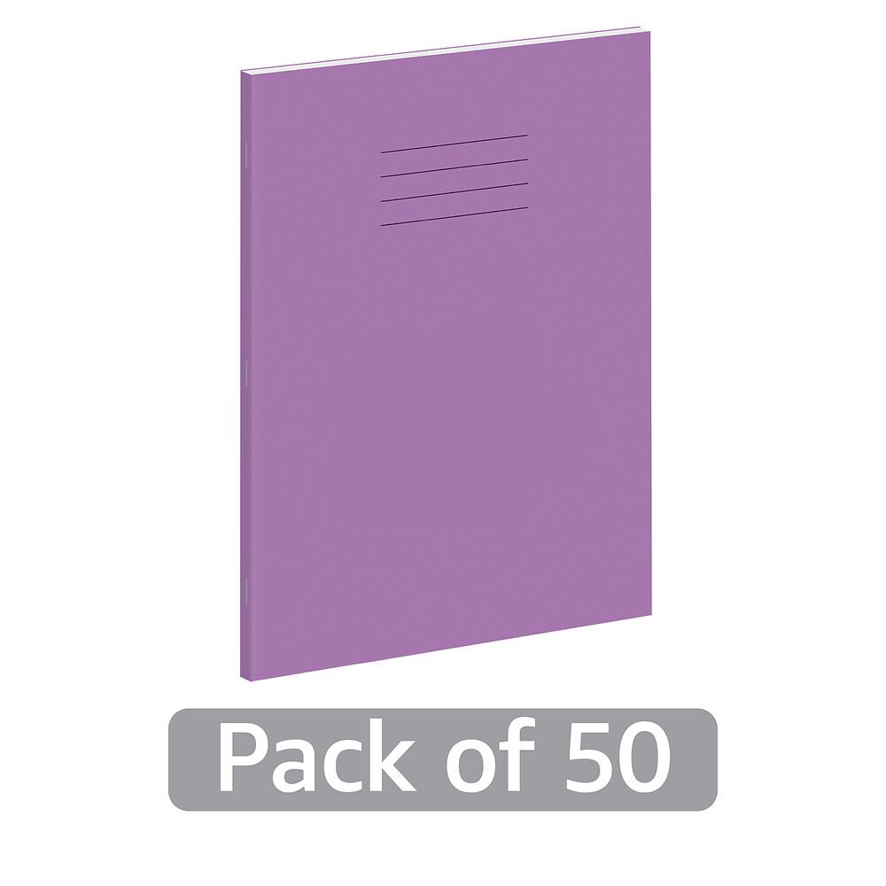 Exercise Book A4+ 48 Page 75G Plain Purple