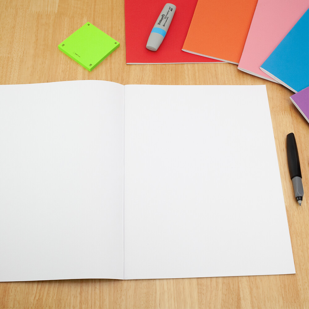 Exercise Book A4+ 80 Page 75G Plain Red