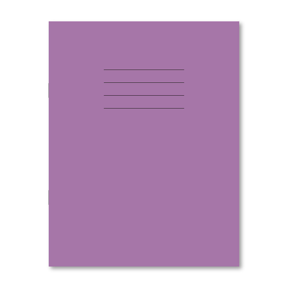 Exercise Book 229x178 48 Page 75G 8mm Ruled With Margin Purple