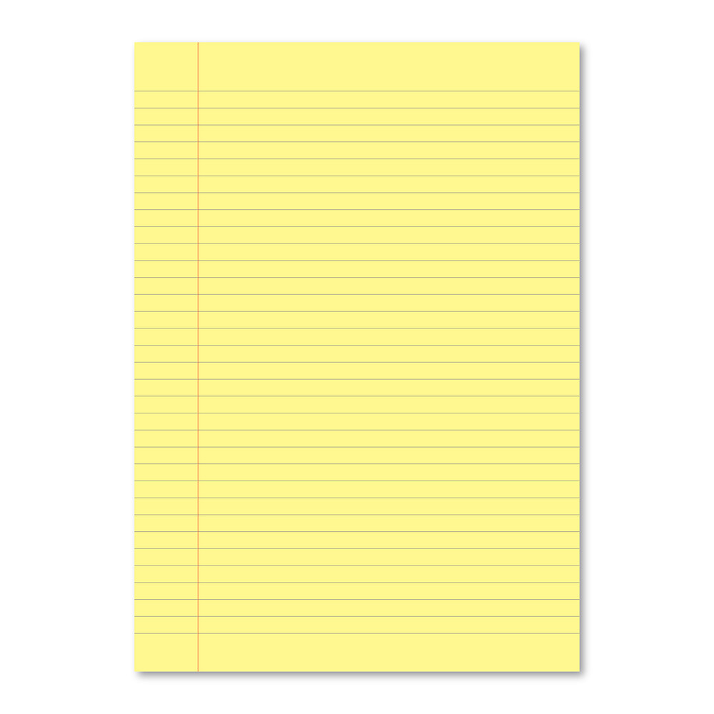 Exercise Book A4 80 Page Yellow 8mm Ruled and Margin Yellow
